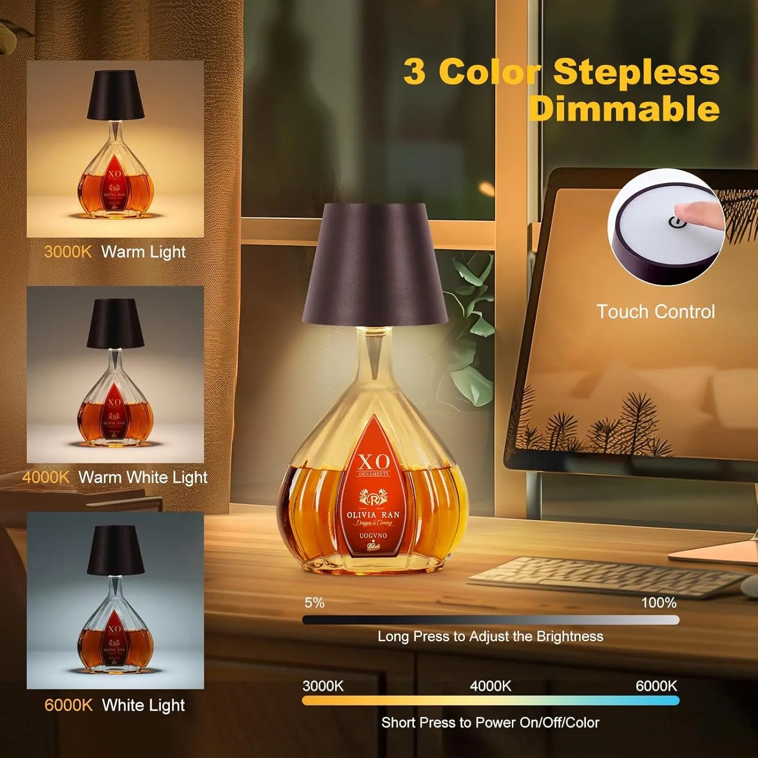 LiquorLit Viral Wireless Bottle Lamp